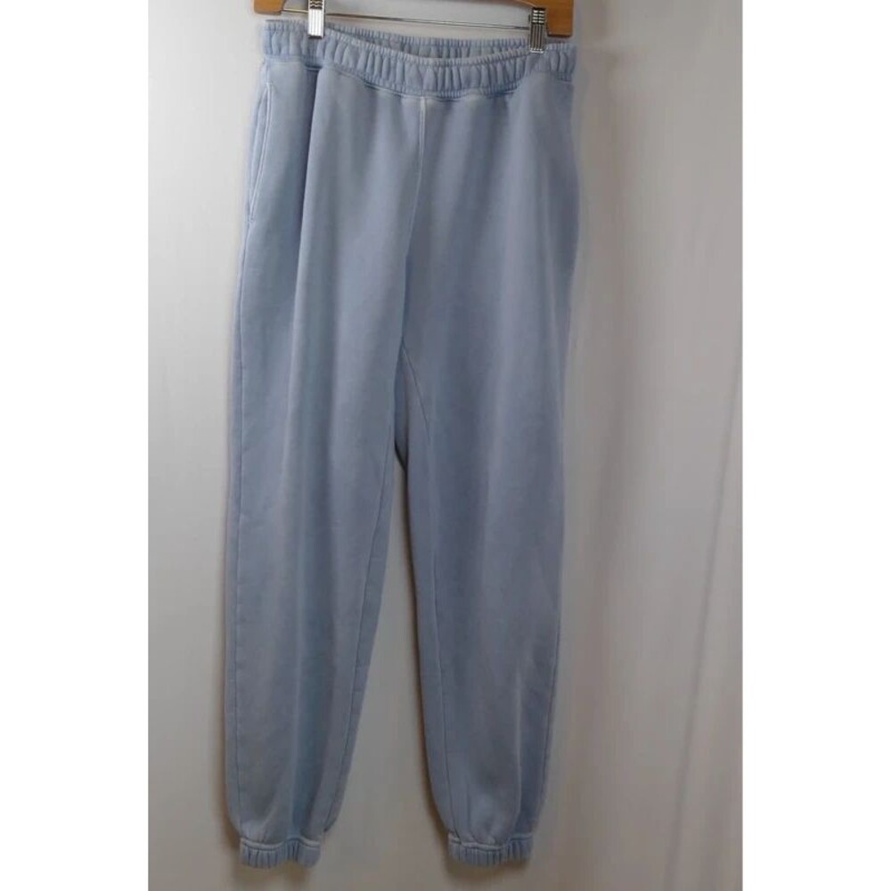 Abercrombie & Fitch Sweatpants Womens S Light Blue Garment Dyed